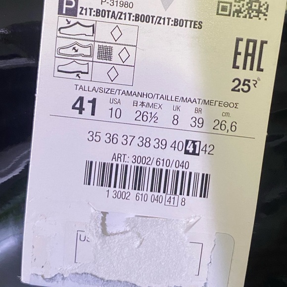 Zara Stretch Black High Shaft Patent Finish Boots - Picture 7 of 11